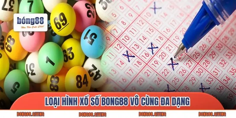 Loại hình xổ số Bong88 vô cùng đa dạng